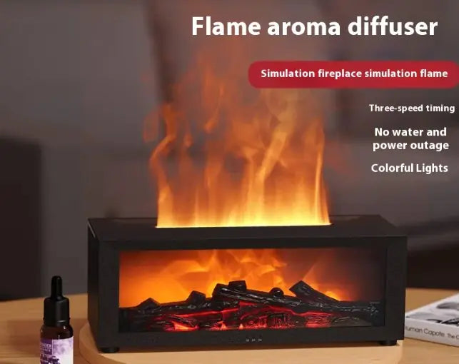 Humificador con efecto chimenea 3D.