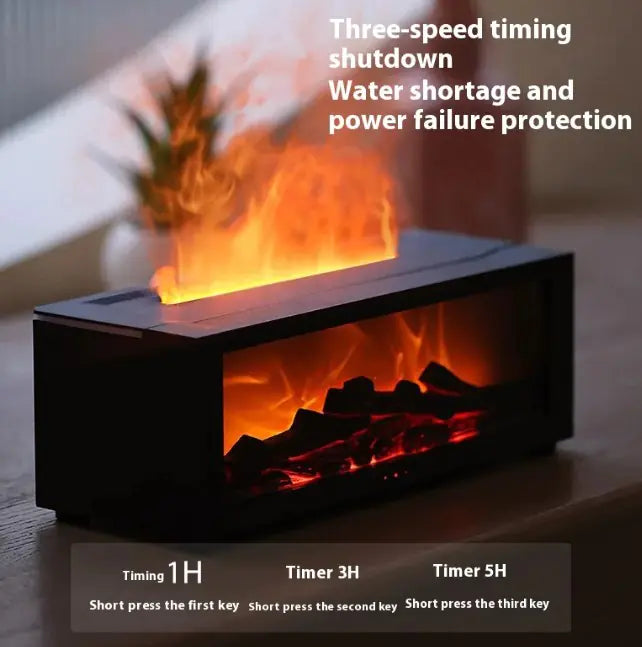 Humificador con efecto chimenea 3D.